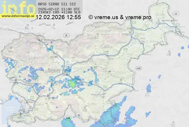 Radarska karta padavin