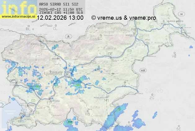 Radarska karta padavin