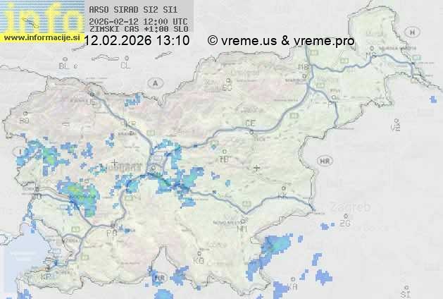 Radarska karta padavin