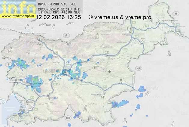 Radarska karta padavin