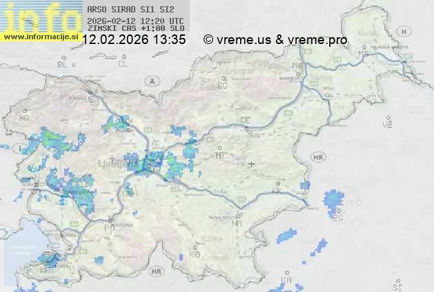 Radarska karta padavin