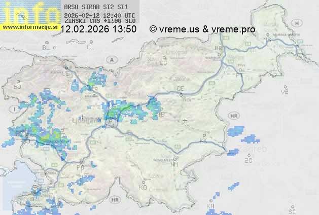 Radarska karta padavin