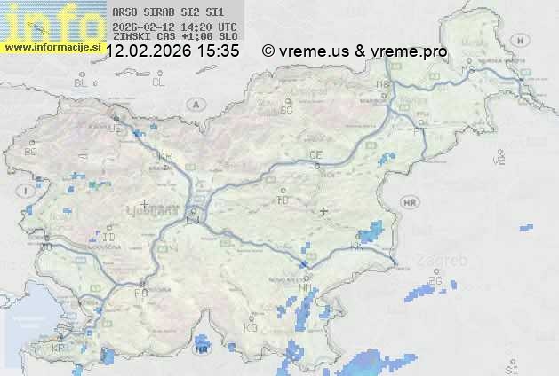Radarska karta padavin