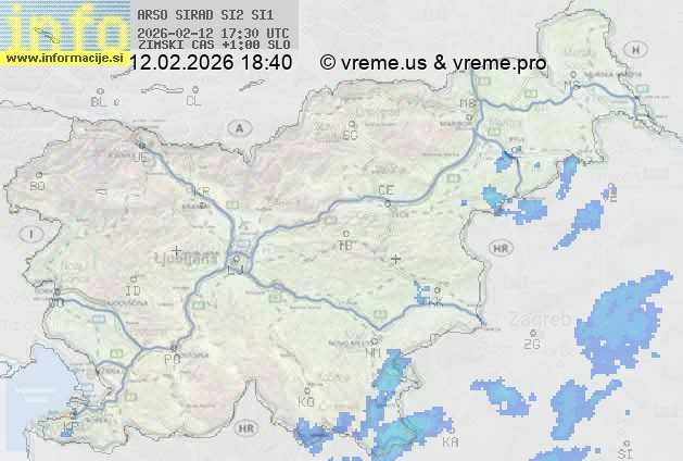 Radarska karta padavin