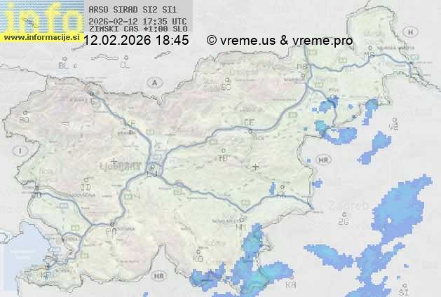Radarska karta padavin
