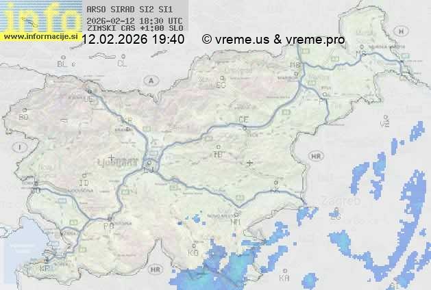 Radarska karta padavin