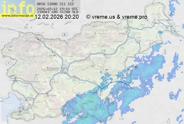 Radarska karta padavin