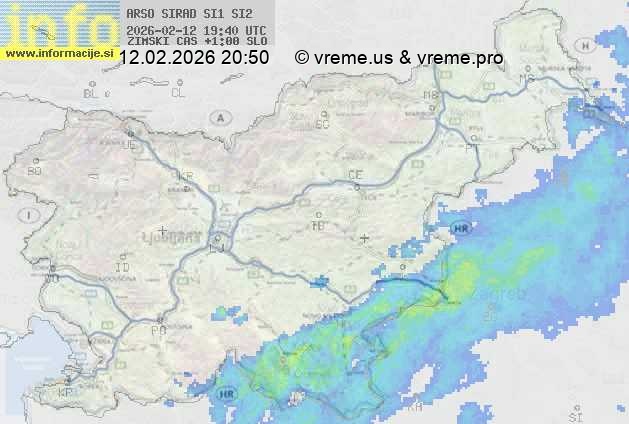 Radarska karta padavin