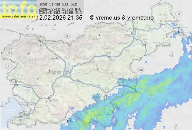 Radarska karta padavin