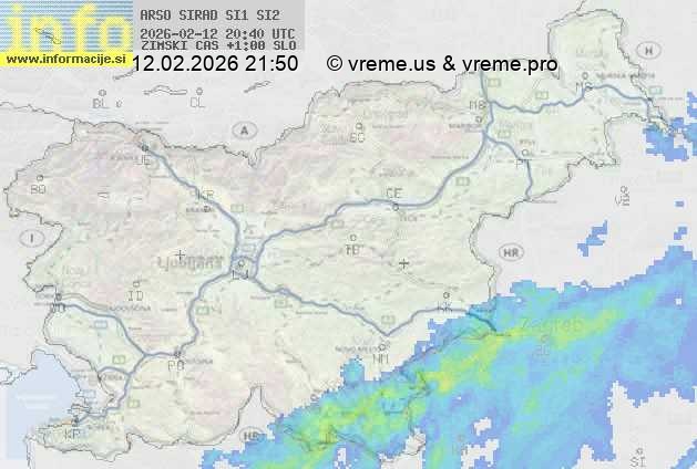 Radarska karta padavin