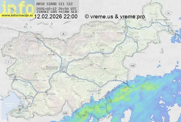 Radarska karta padavin