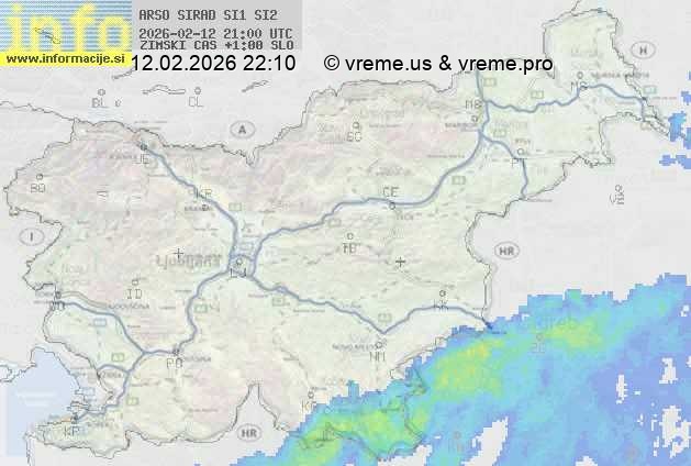 Radarska karta padavin