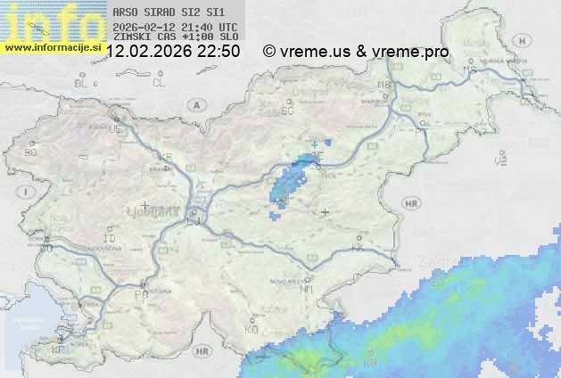 Radarska karta padavin