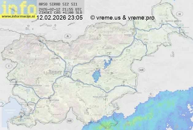 Radarska karta padavin