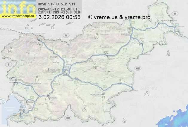 Radarska karta padavin