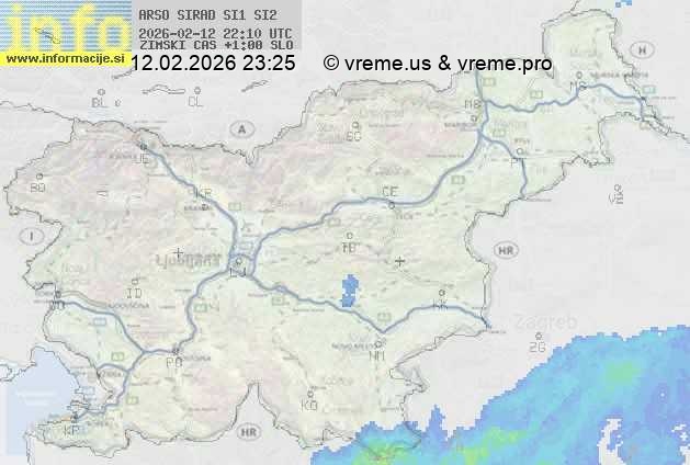 Radarska karta padavin