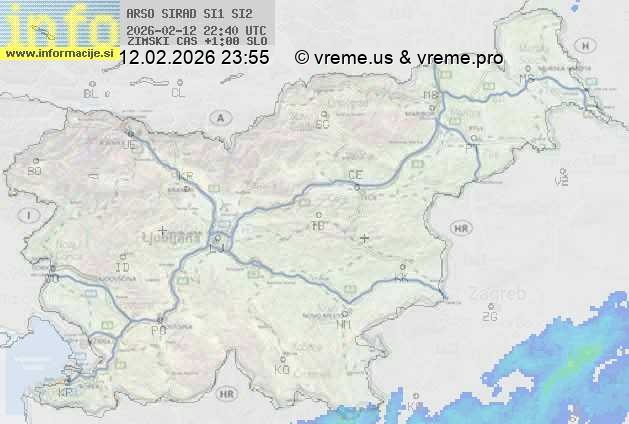 Radarska karta padavin