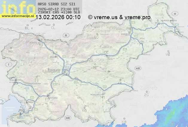 Radarska karta padavin