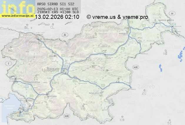 Radarska karta padavin