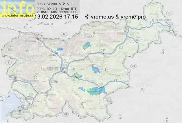 Radarska karta padavin