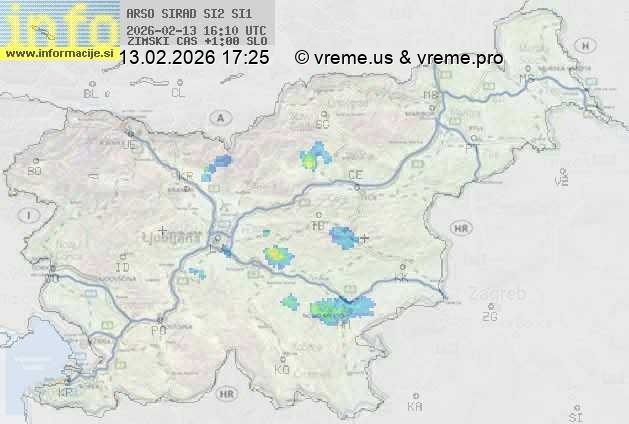 Radarska karta padavin
