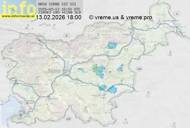 Radarska karta padavin