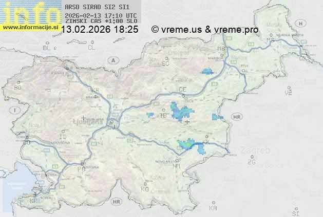 Radarska karta padavin