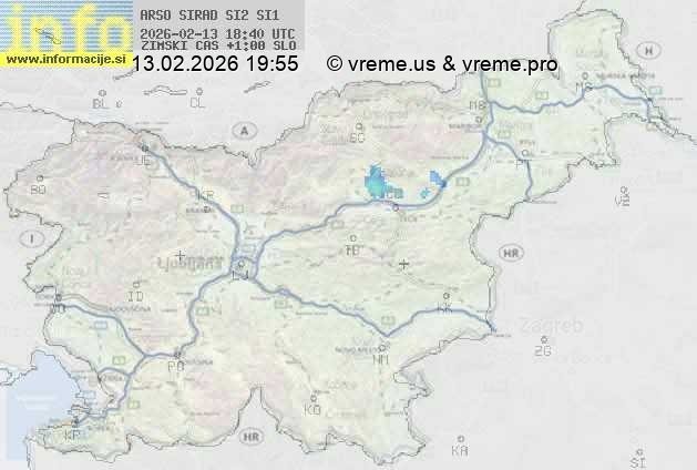 Radarska karta padavin