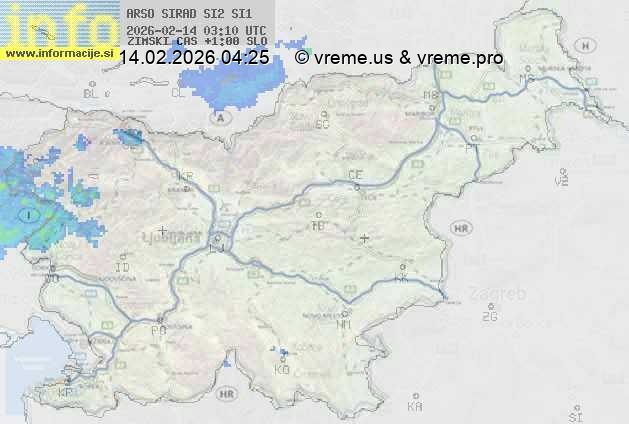 Radarska karta padavin