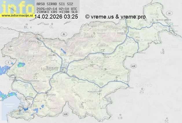 Radarska karta padavin