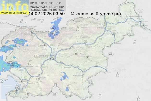 Radarska karta padavin