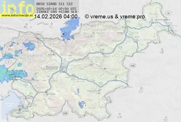 Radarska karta padavin