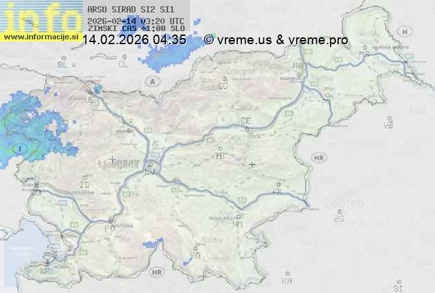 Radarska karta padavin