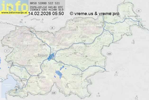 Radarska karta padavin