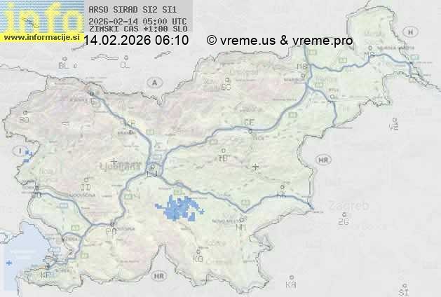 Radarska karta padavin