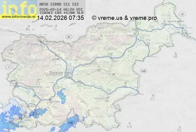 Radarska karta padavin