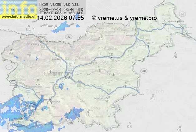 Radarska karta padavin