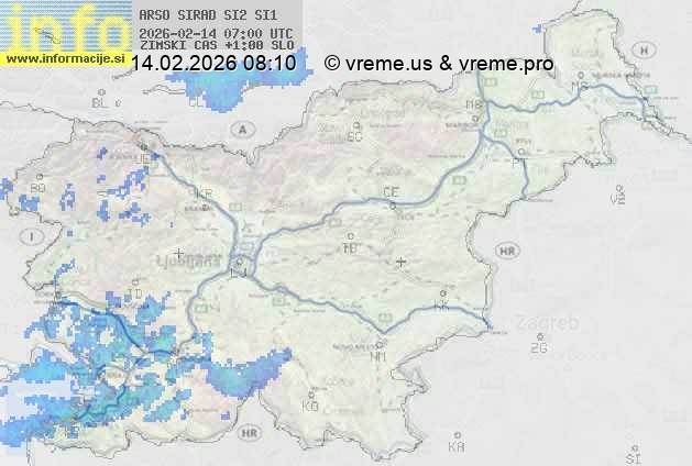 Radarska karta padavin