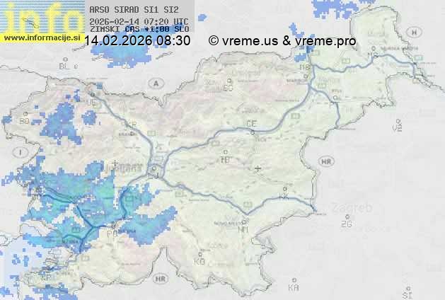 Radarska karta padavin