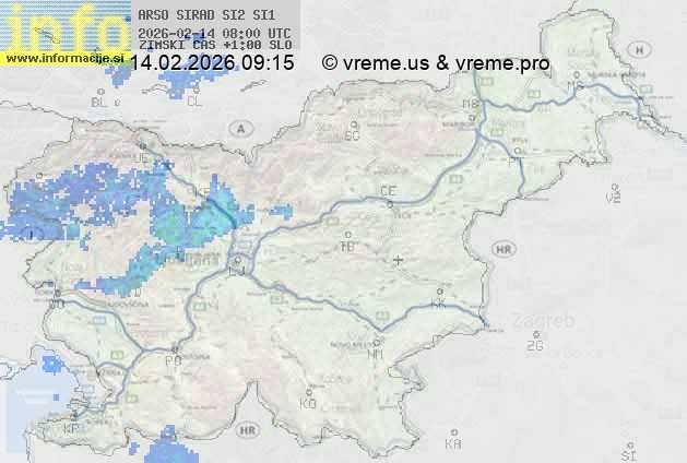 Radarska karta padavin