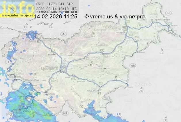 Radarska karta padavin