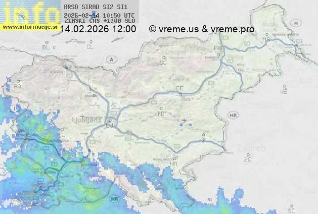 Radarska karta padavin