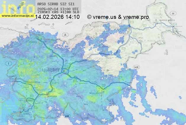 Radarska karta padavin