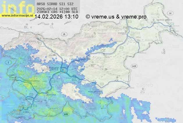 Radarska karta padavin