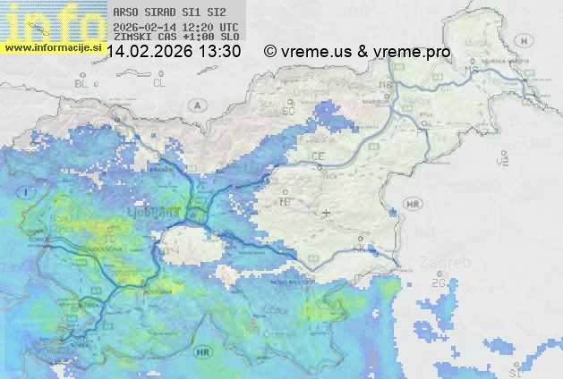 Radarska karta padavin