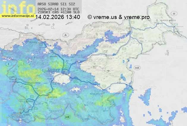 Radarska karta padavin