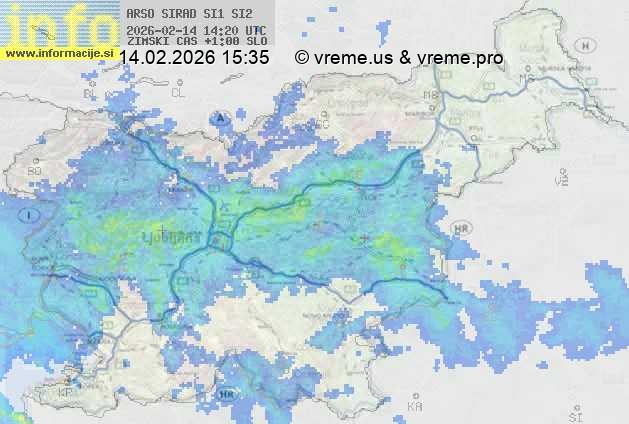 Radarska karta padavin