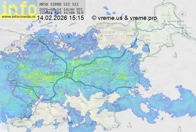Radarska karta padavin