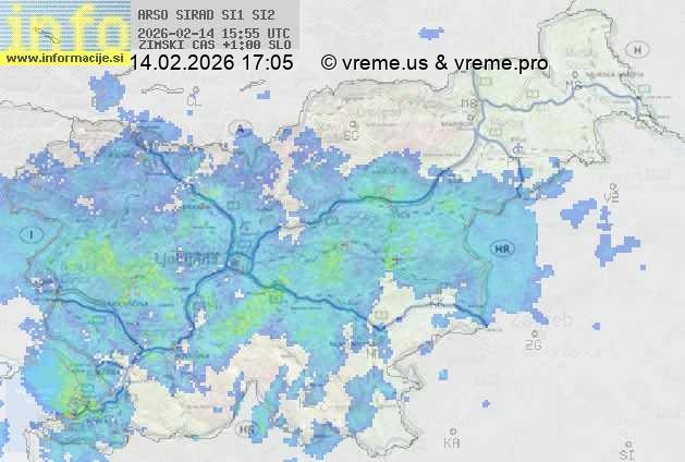 Radarska karta padavin