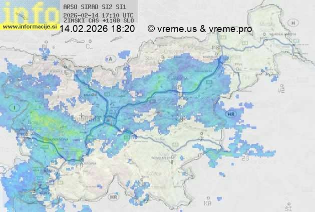 Radarska karta padavin